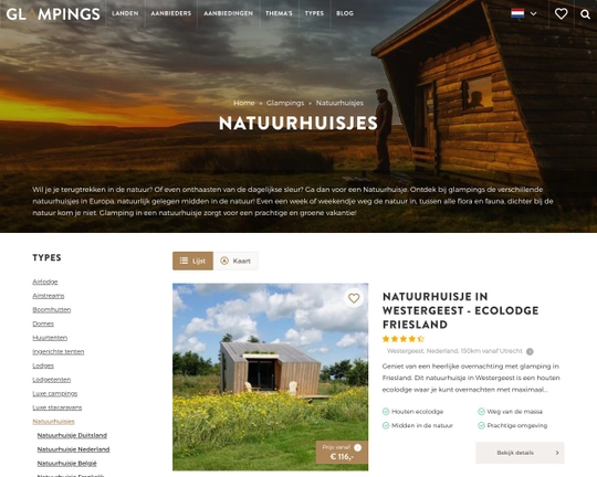 Glampings natuurhuisjes Logo