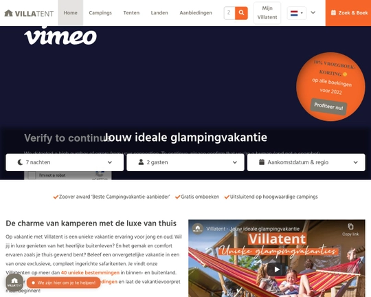 Villatent - Heerlijk camperen met luxe van thuis! Logo